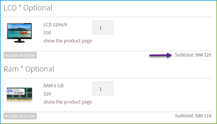 WooCommerce Composite-Produkte - Rabatte